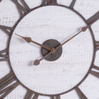 Rustic Wooden Clock With Aged Numerals And Hands – alternate view 2