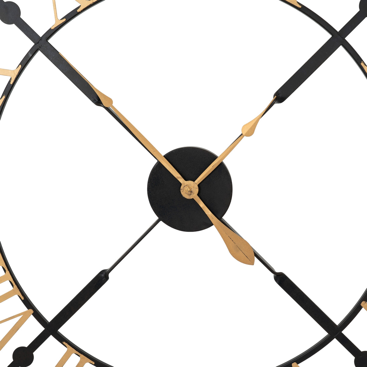 Black And Gold Skeleton Clock – alternate view 4