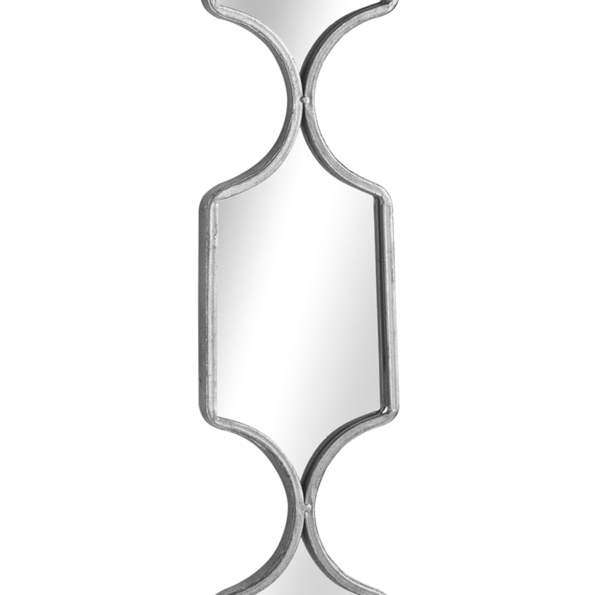Square Decorative Hanging Collage Mirror In Silver – alternate view 2