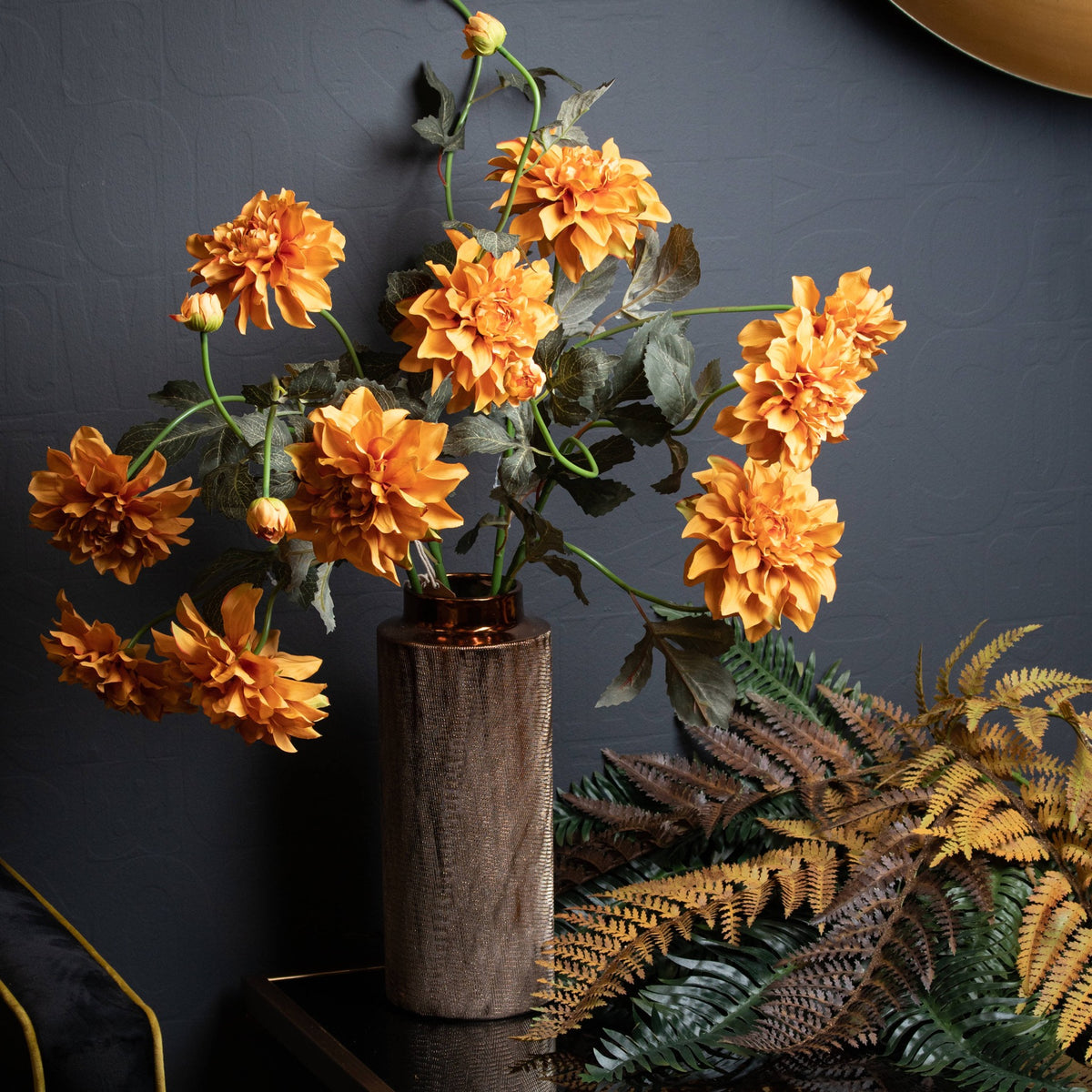 Orange Dahlia Spray – alternate view 3