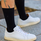 Jet Black Comfort Cuff Bamboo-Blend Socks