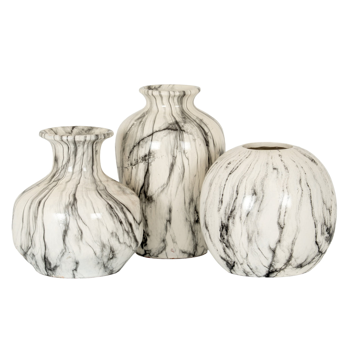 Marble Effect Squat Vase – alternate view 4