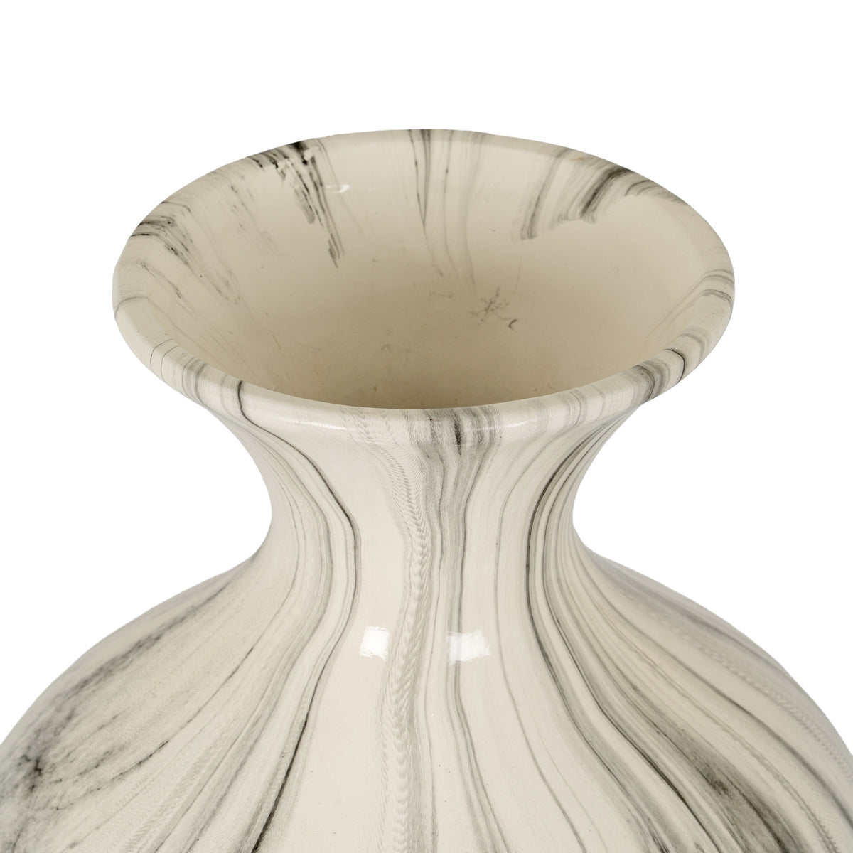 Marble Effect Ellipse Large Vase – alternate view 2