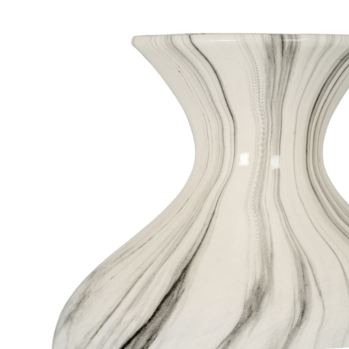Marble Effect Ellipse Large Vase – alternate view 3