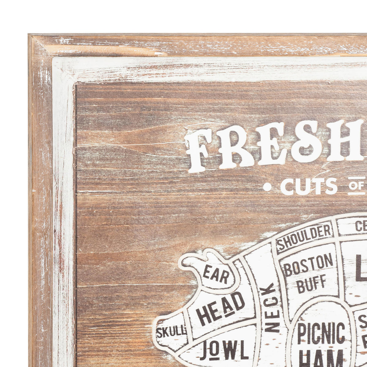 Butchers Cuts Pork Wall Plaque – alternate view 2