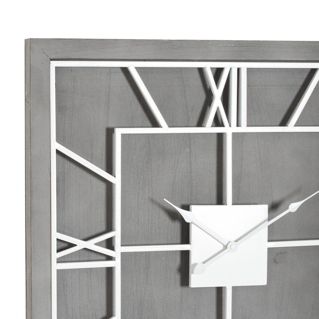 Williston Grey Square Wall Clock – alternate view 2