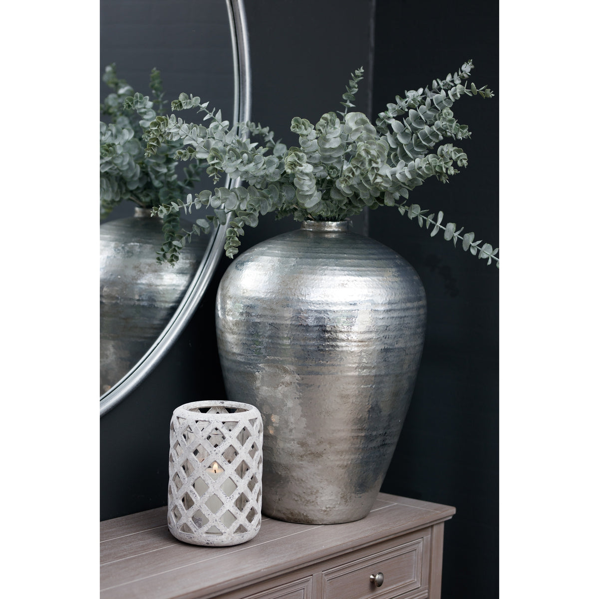 Hammered Silver Astral Vase – alternate view 3