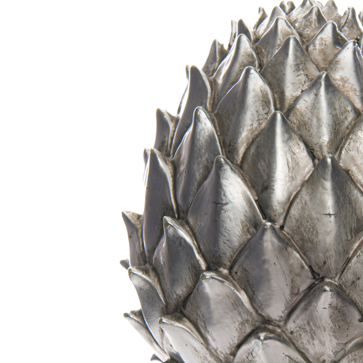 Large Silver Pinecone Finial – alternate view 2