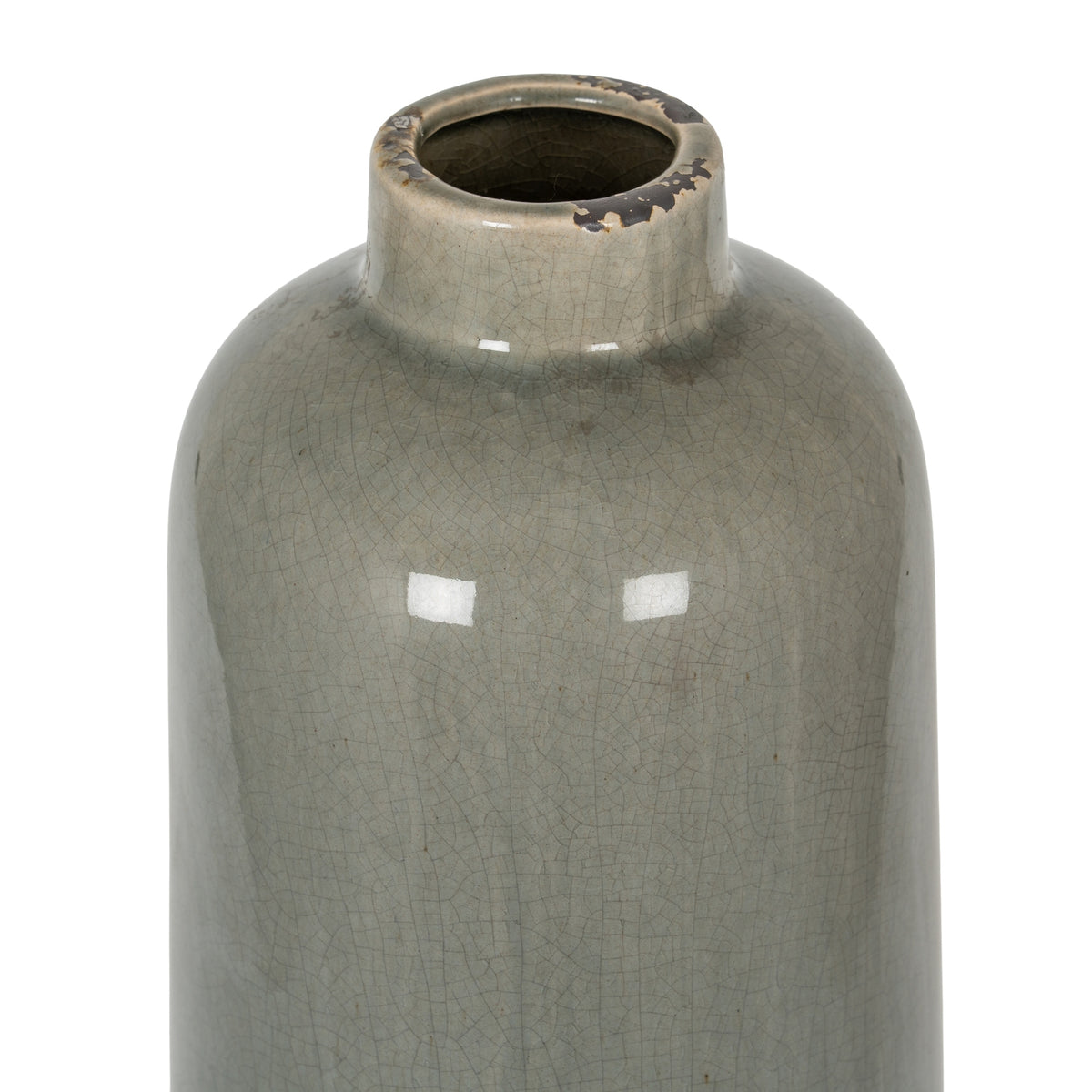Garda Grey Glazed Raine Vase – alternate view 2
