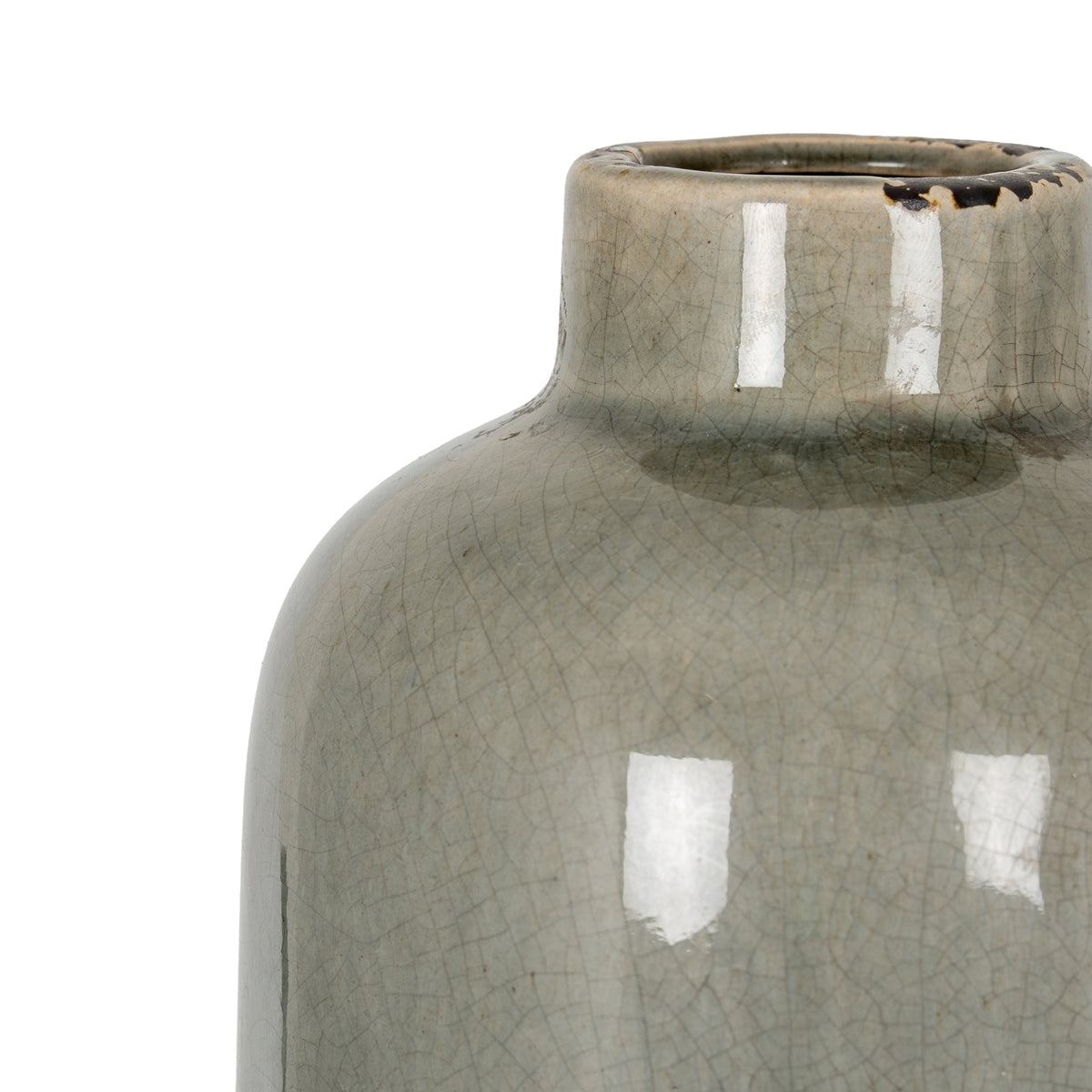 Garda Grey Glazed Raine Vase – alternate view 3
