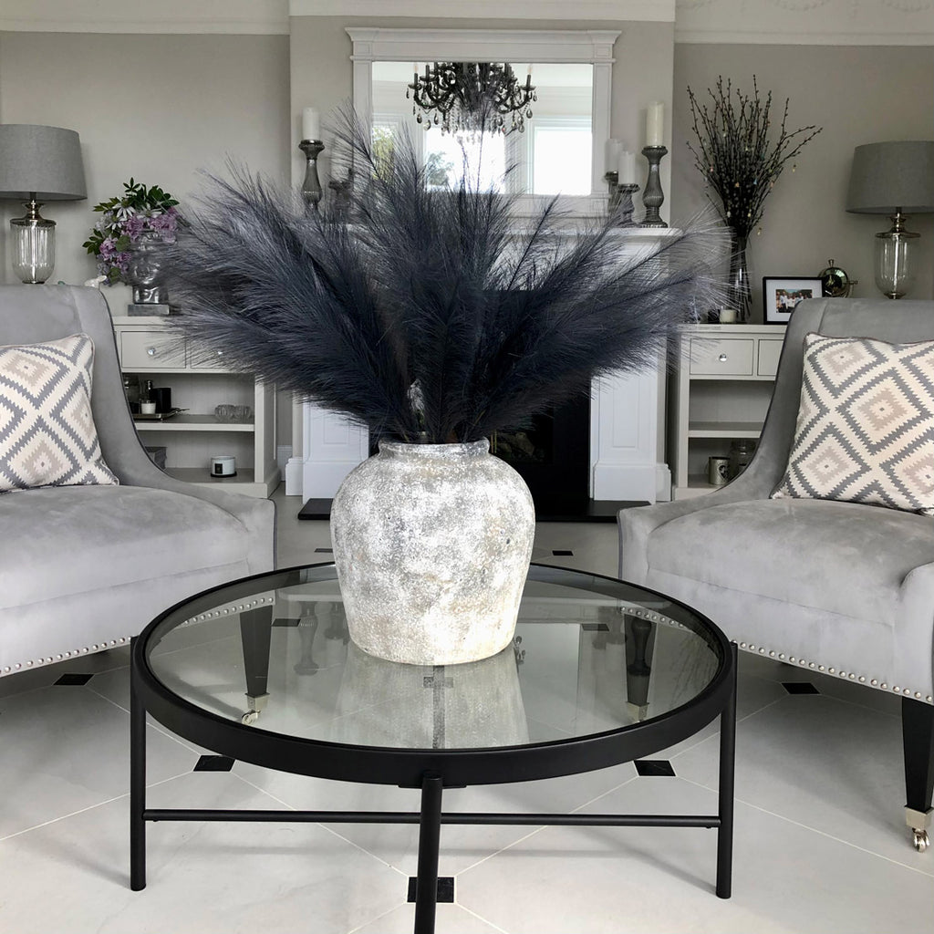 Grey Large Faux Pampas Grass Stem – alternate view 2