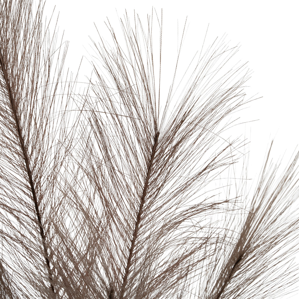 Grey Faux Pampas Grass Stem – alternate view 4