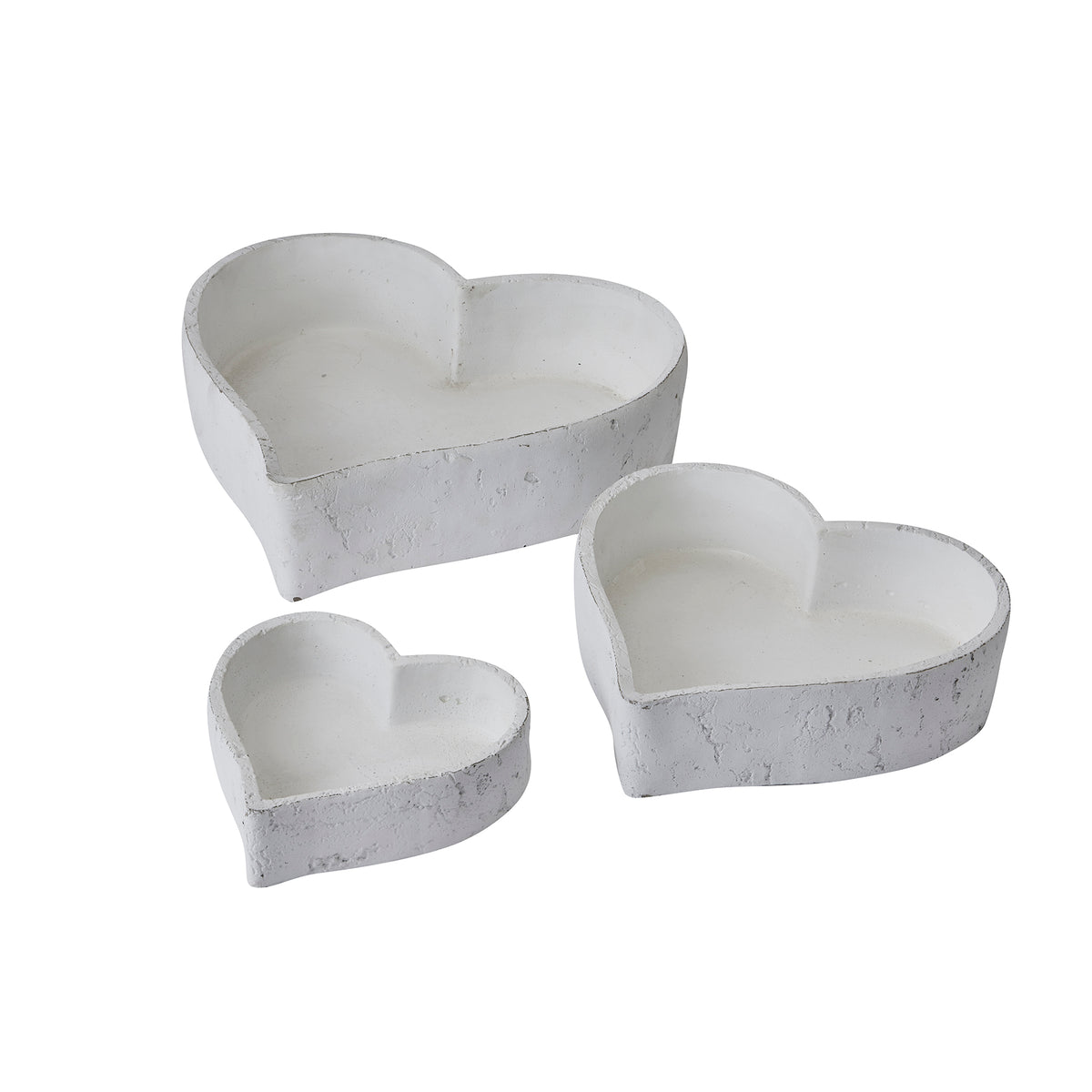 Set Of Three Large Matt White Ceramic Dishes – alternate view 2