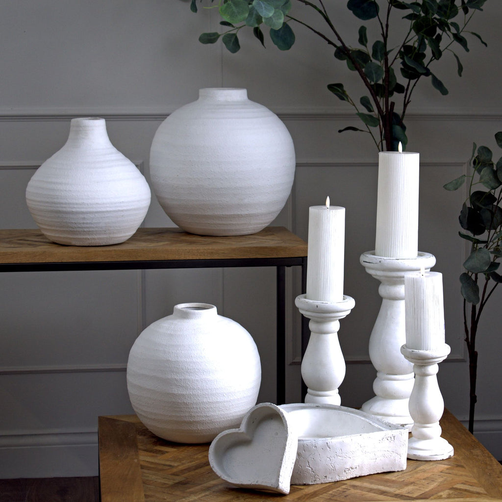 Set Of Three Large Matt White Ceramic Dishes – alternate view 4