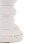 Matt White Small Ceramic Column Candle Holder – alternate view 2