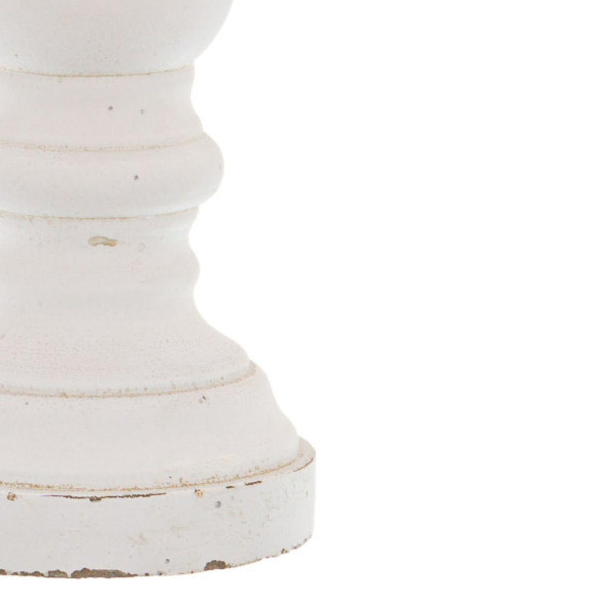 Matt White Ceramic Column Candle Holder – alternate view 2