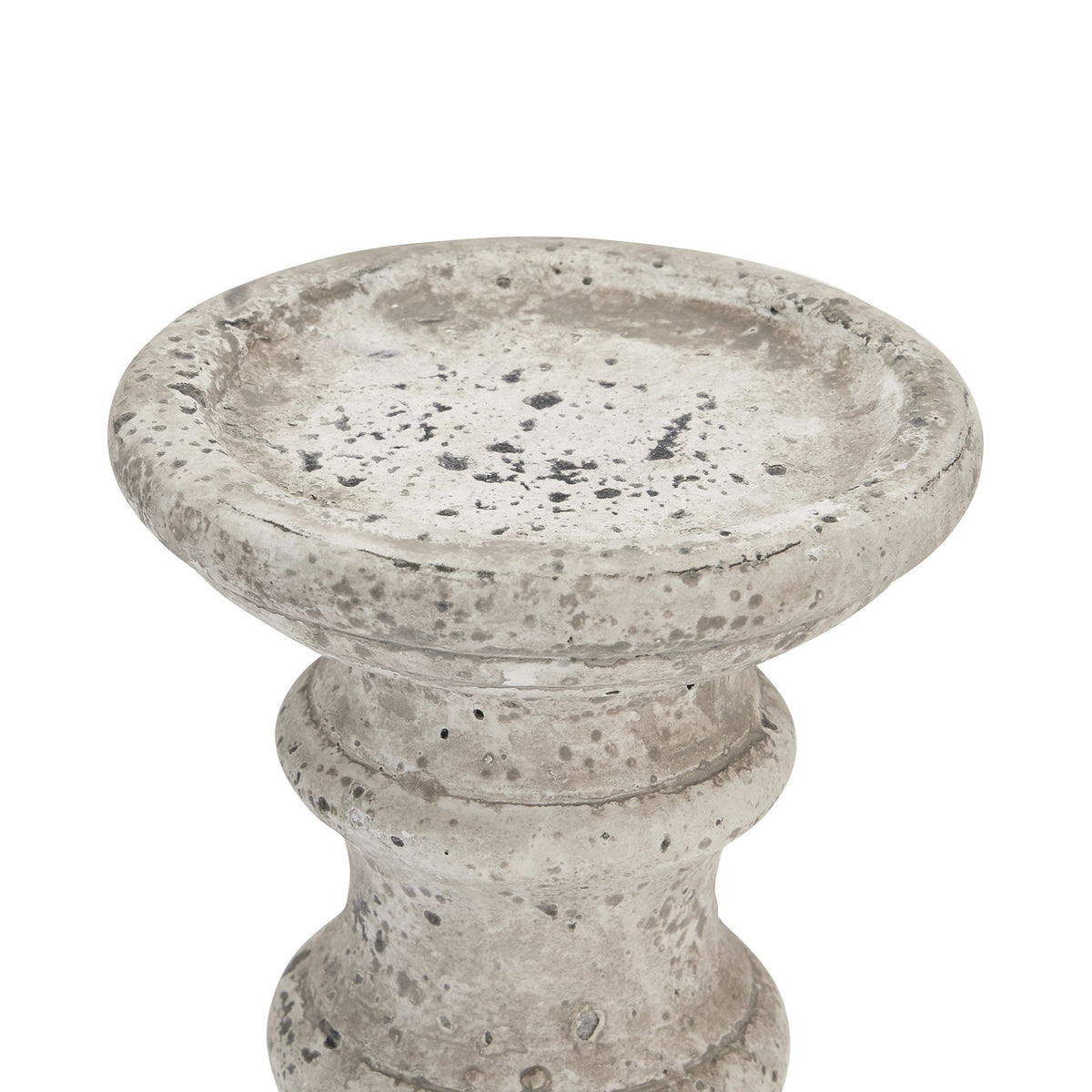 Stone Ceramic Column Candle Holder – alternate view 2