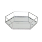 Silver Hexagon Set Of Two Trays – alternate view 2