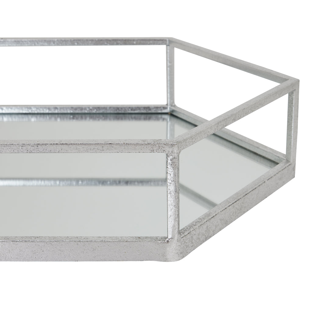 Silver Hexagon Set Of Two Trays – alternate view 3