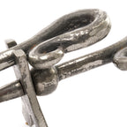 Antique Pewter Crook Handled Hearth Tidy – alternate view 3