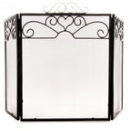 Chrome Topped Three Fold Fire Screen – alternate view 2