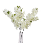 Large White Full Cherry Blossom Stem – alternate view 5