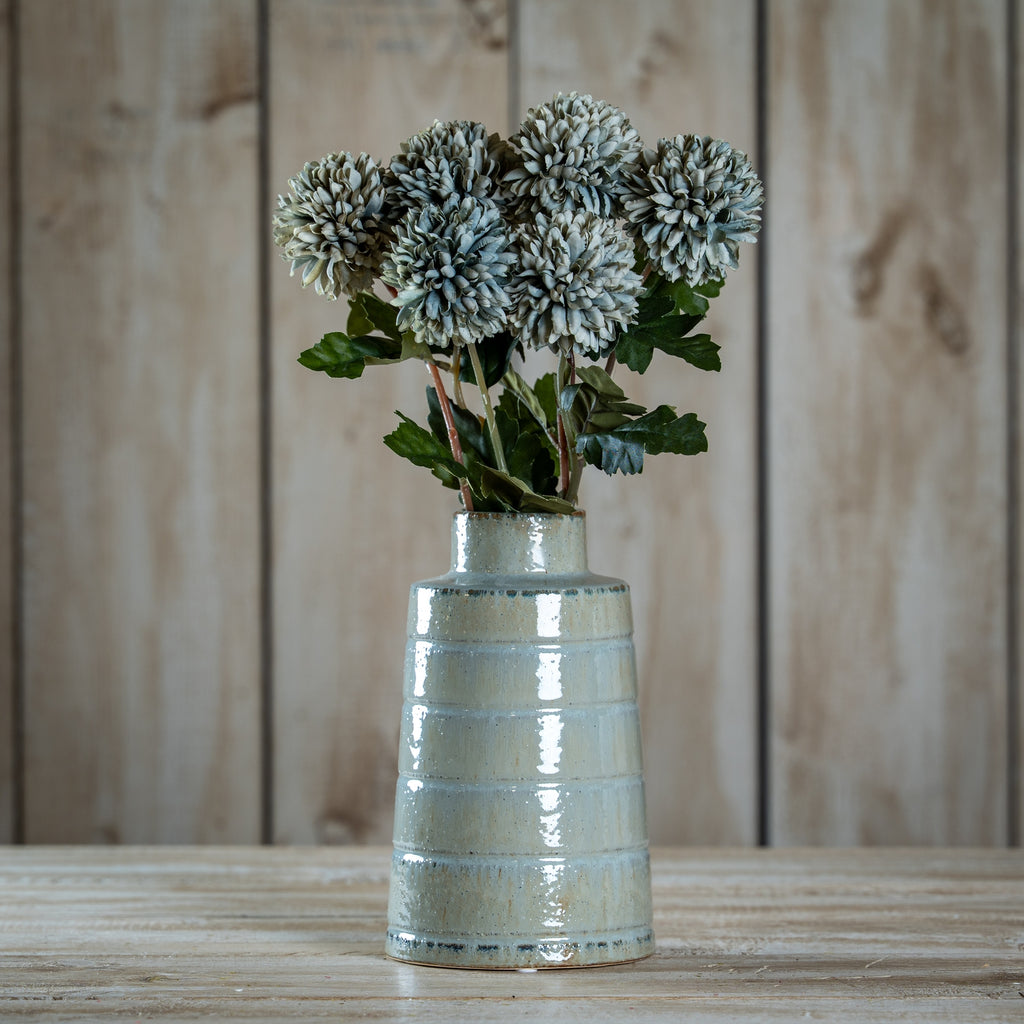 Pale Green Blue Short Chrysanthemum – alternate view 2