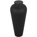 Matt Black Hammered Vase With Lid – alternate view 4