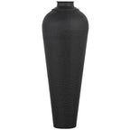 Matt Black Medium Hammered Vase With Lid – alternate view 4