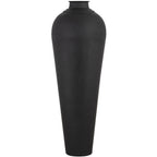 Matt Black Large Hammered Vase With Lid – alternate view 4