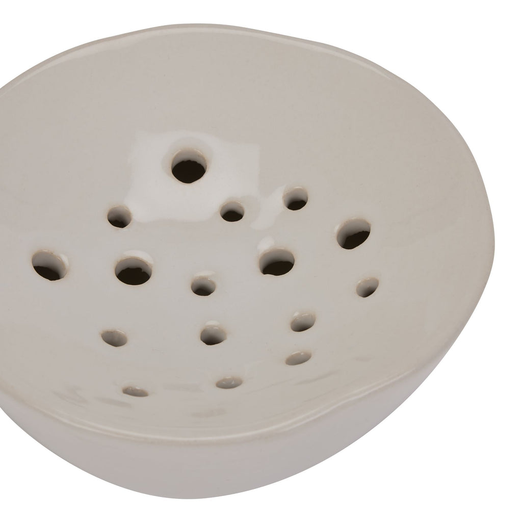 Off White Ceramic Flower Frog – alternate view 3