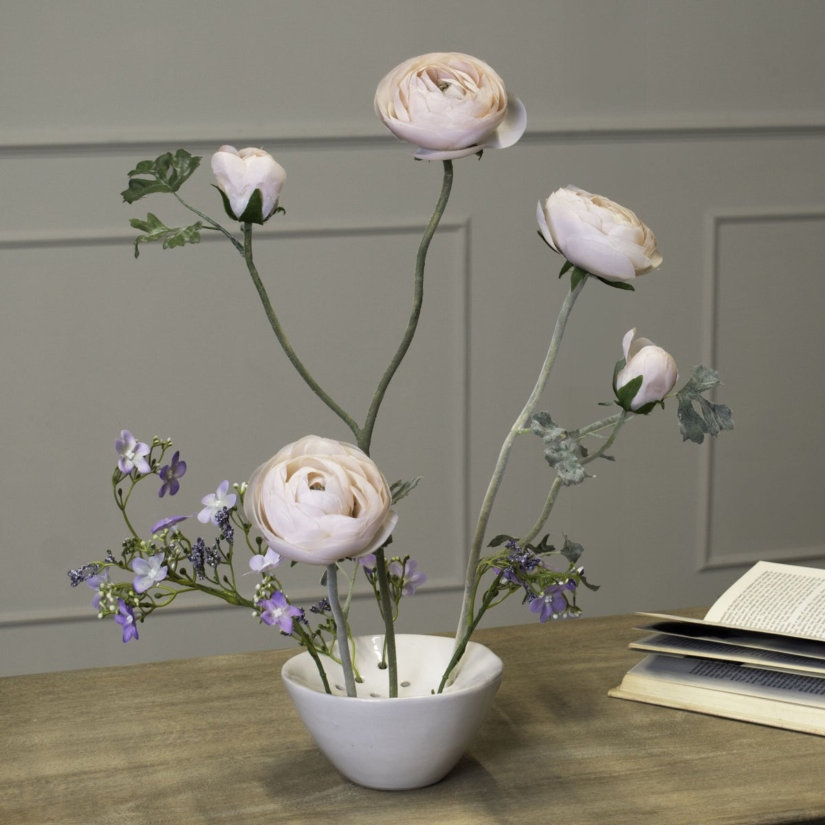Off White Ceramic Flower Frog – alternate view 5
