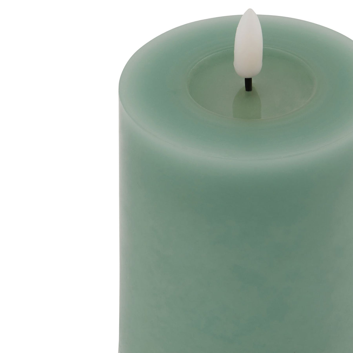 Luxe Collection Melt Effect 3x4 Sage LED Wax Candle – alternate view 2