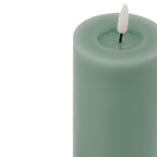 Luxe Collection Melt Effect 3x6 Sage LED Wax Candle – alternate view 2