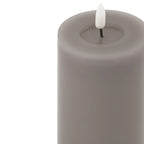 Luxe Collection Melt Effect 3x6 Grey LED Wax Candle – alternate view 2