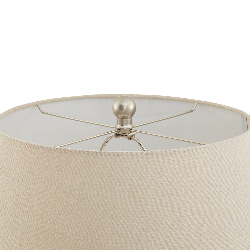Woven Ceramic Table Lamp With Linen Shade – alternate view 4