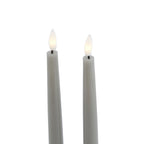 Luxe Collection S/2 Grey LED Wax Dinner Candles – alternate view 3