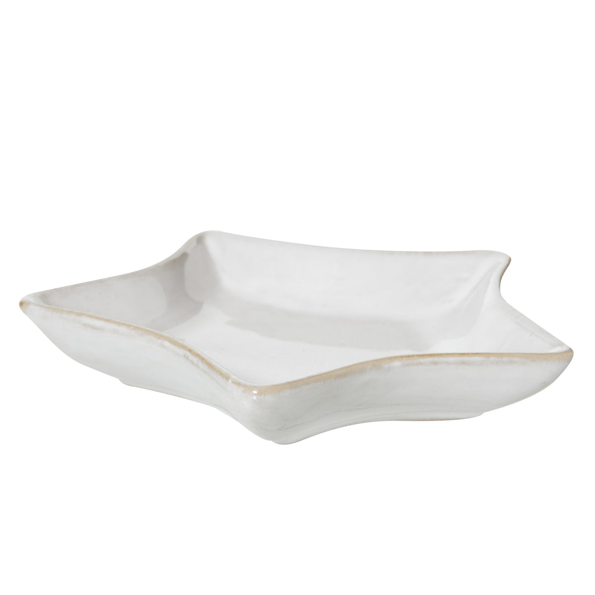 Small White Ceramic Star Dish – alternate view 2