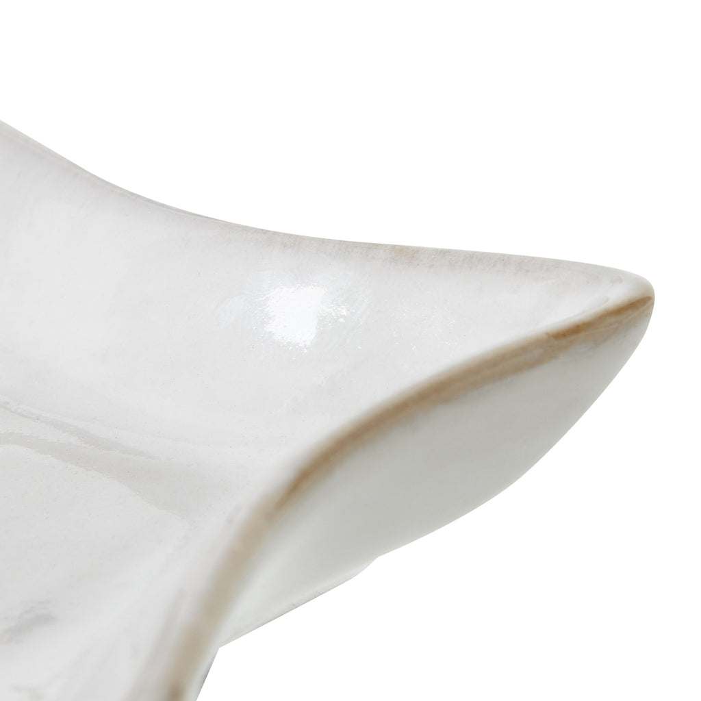 Small White Ceramic Star Dish – alternate view 3