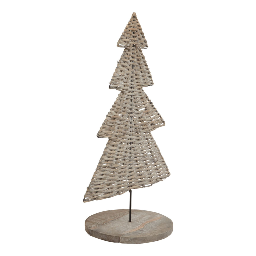 The Noel Collection Large Wicker Tree Ornament – alternate view 2