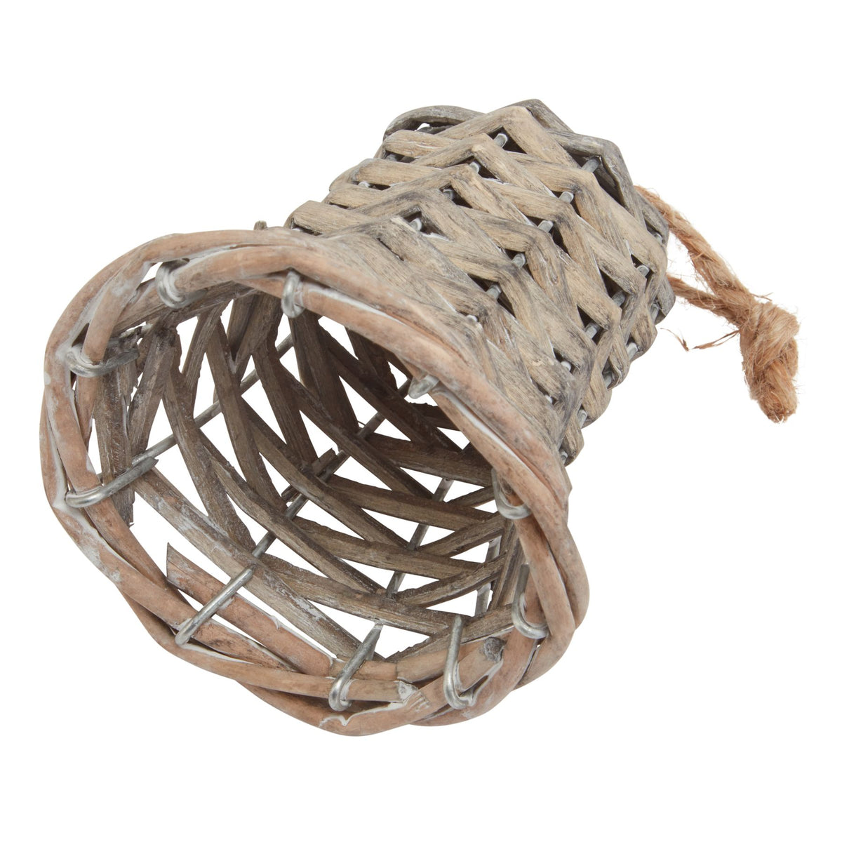 The Noel Collection Small Wicker Bell Decoration – alternate view 2