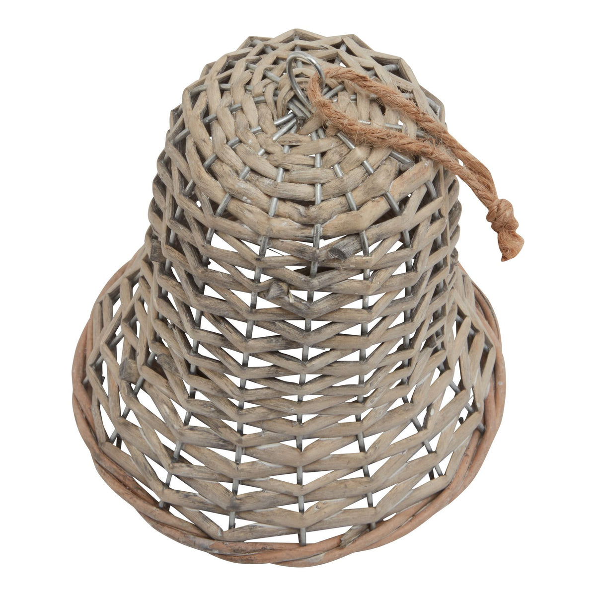 The Noel Collection Large Wicker Bell Decoration – alternate view 2