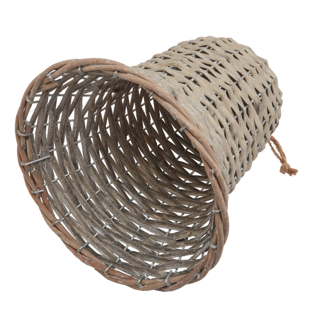 The Noel Collection Extra Large Wicker Bell Decoration – alternate view 2