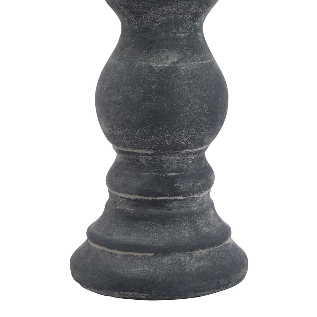 Amalfi Small Grey Column Candle Holder – alternate view 3
