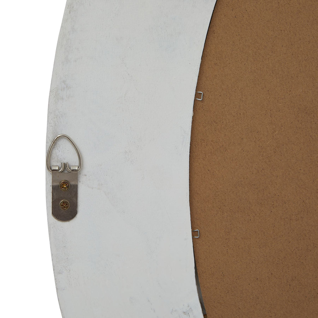 Washed Wood Round Framed Mirror – alternate view 3