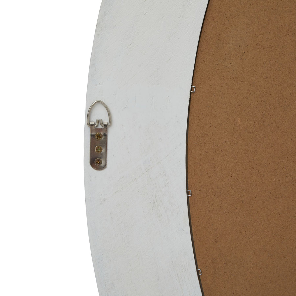 Washed Wood Round Framed Large Mirror – alternate view 3