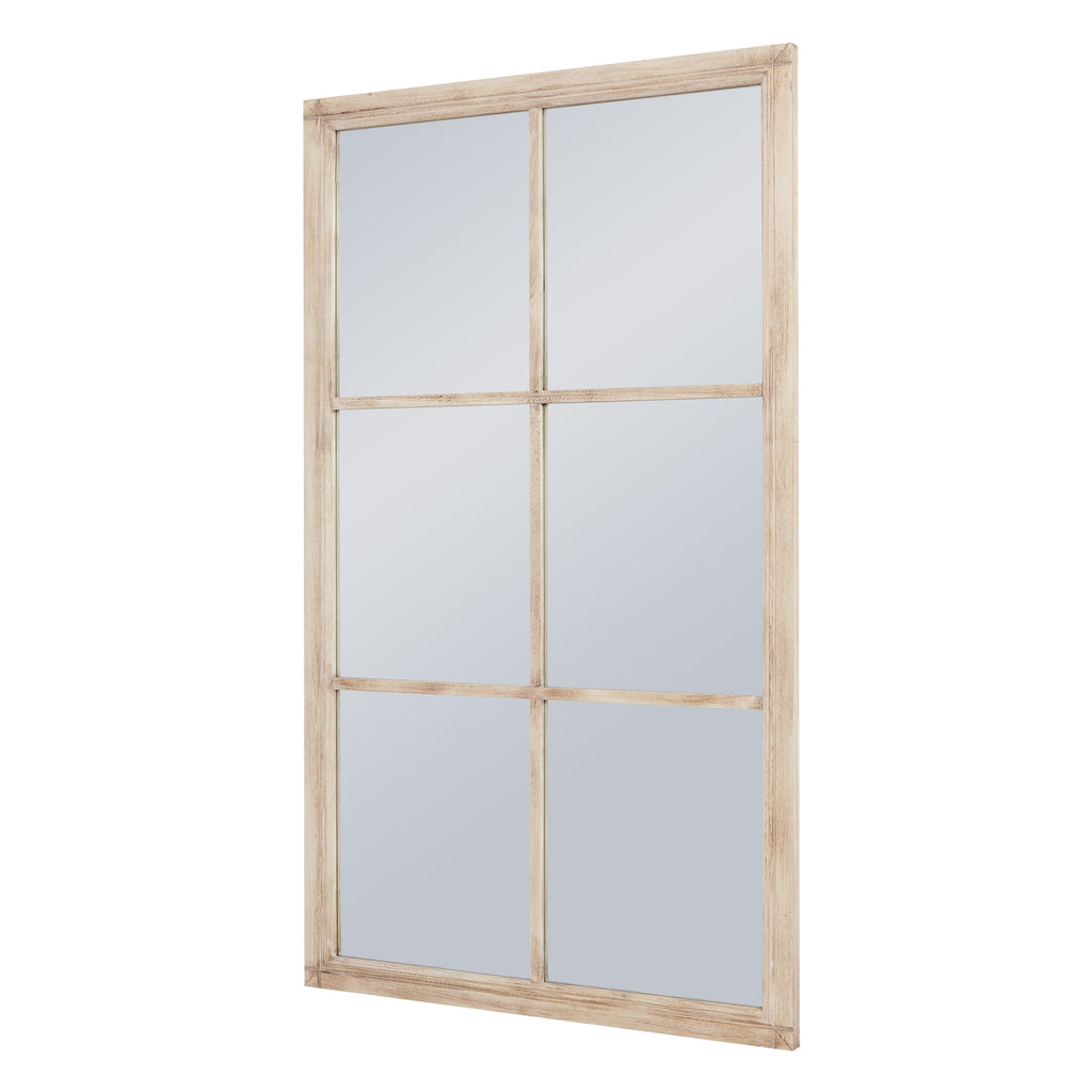 Washed Wood Large Window Mirror – alternate view 2