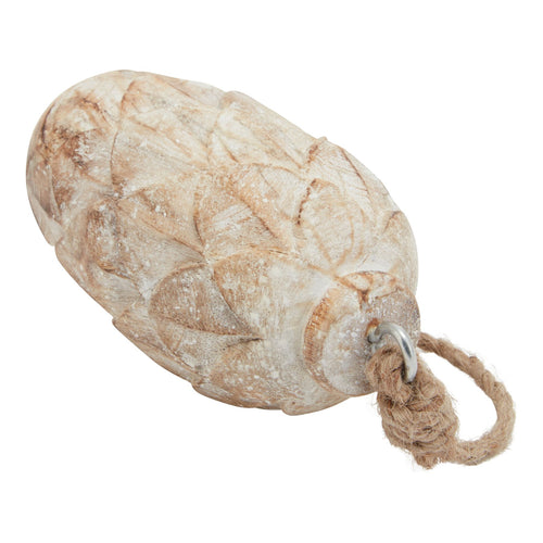 Antique White Wash Pine Cone Bauble – alternate view 2