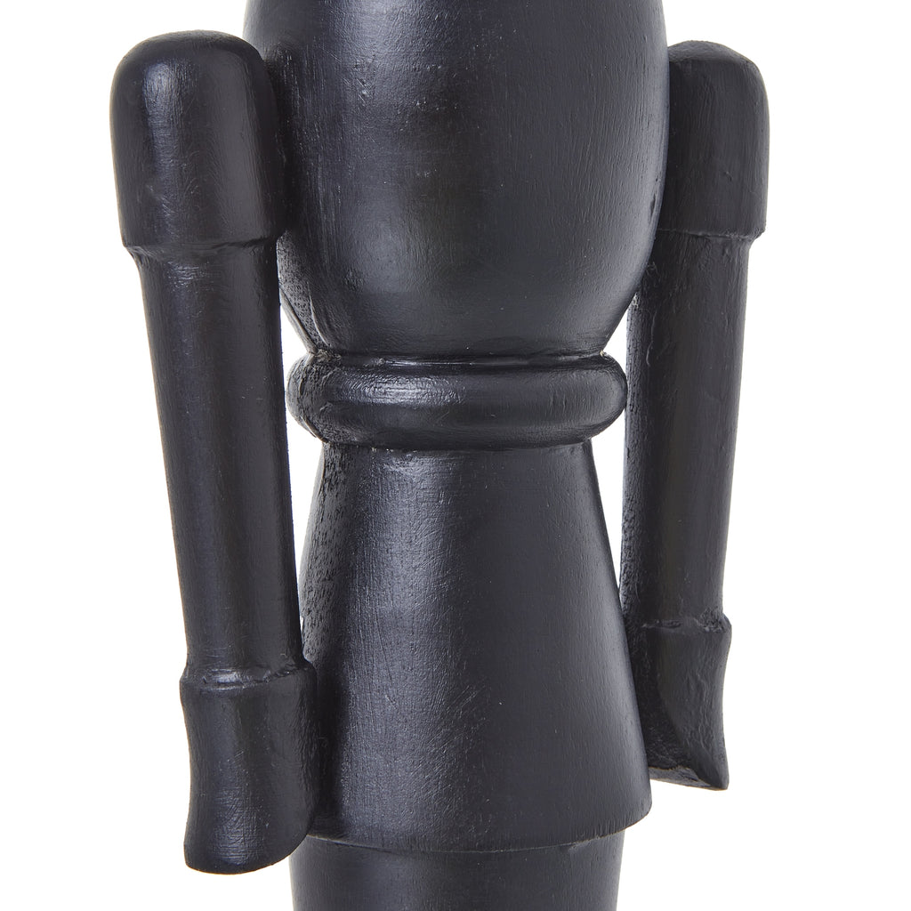 Minimalist Black Wooden Nutcracker Decoration – alternate view 3