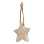 Pack Of 90 Wooden Star Hanging Decorations – alternate view 2